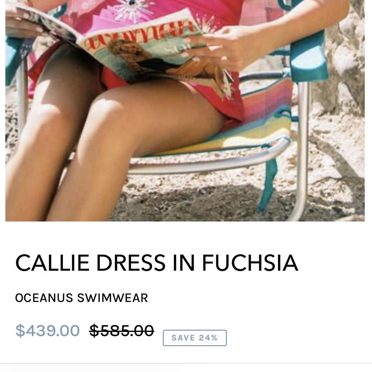 Oceanus swimwear Callie dress in pink/ red Perfect... Depop