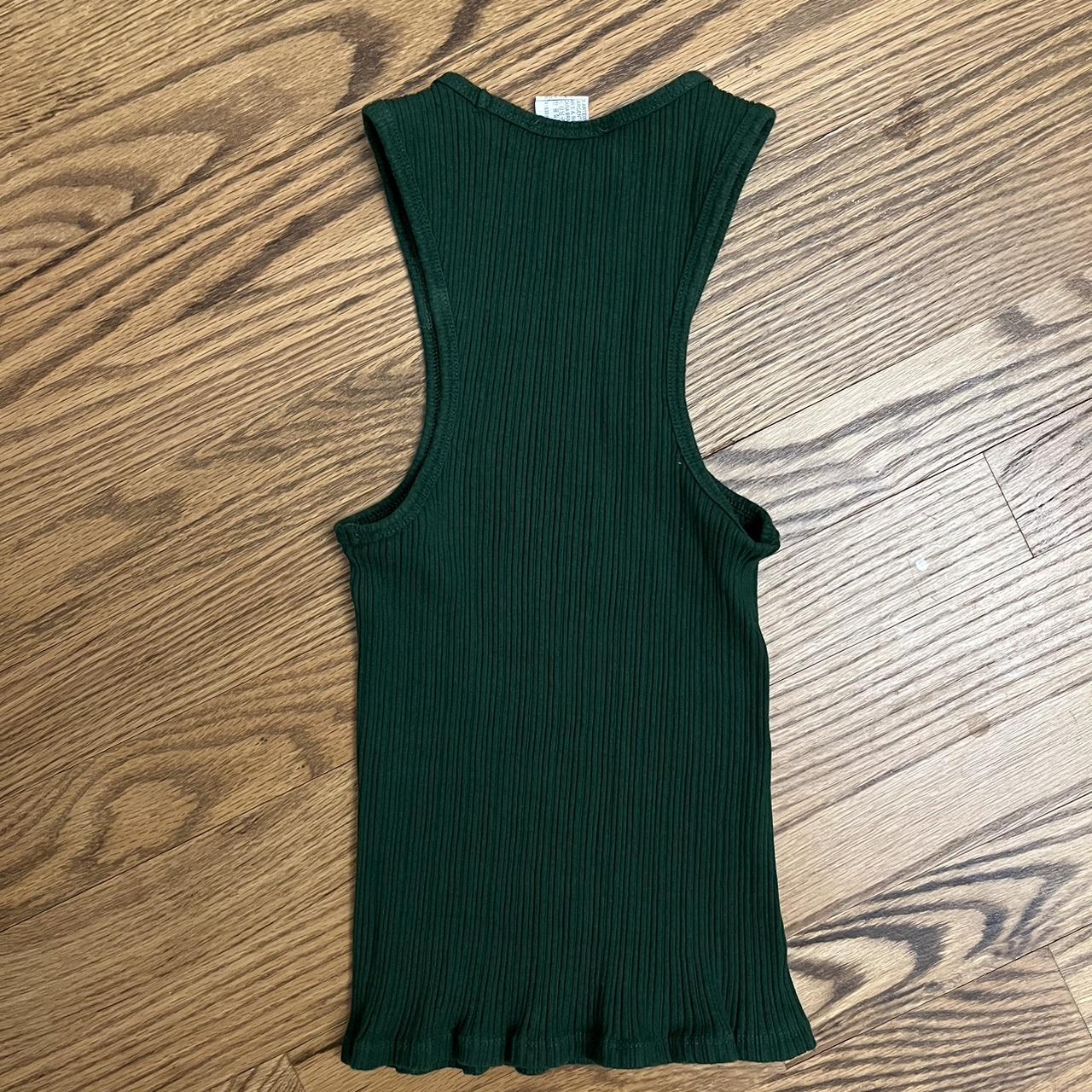 Zara Women's Green Vest Depop
