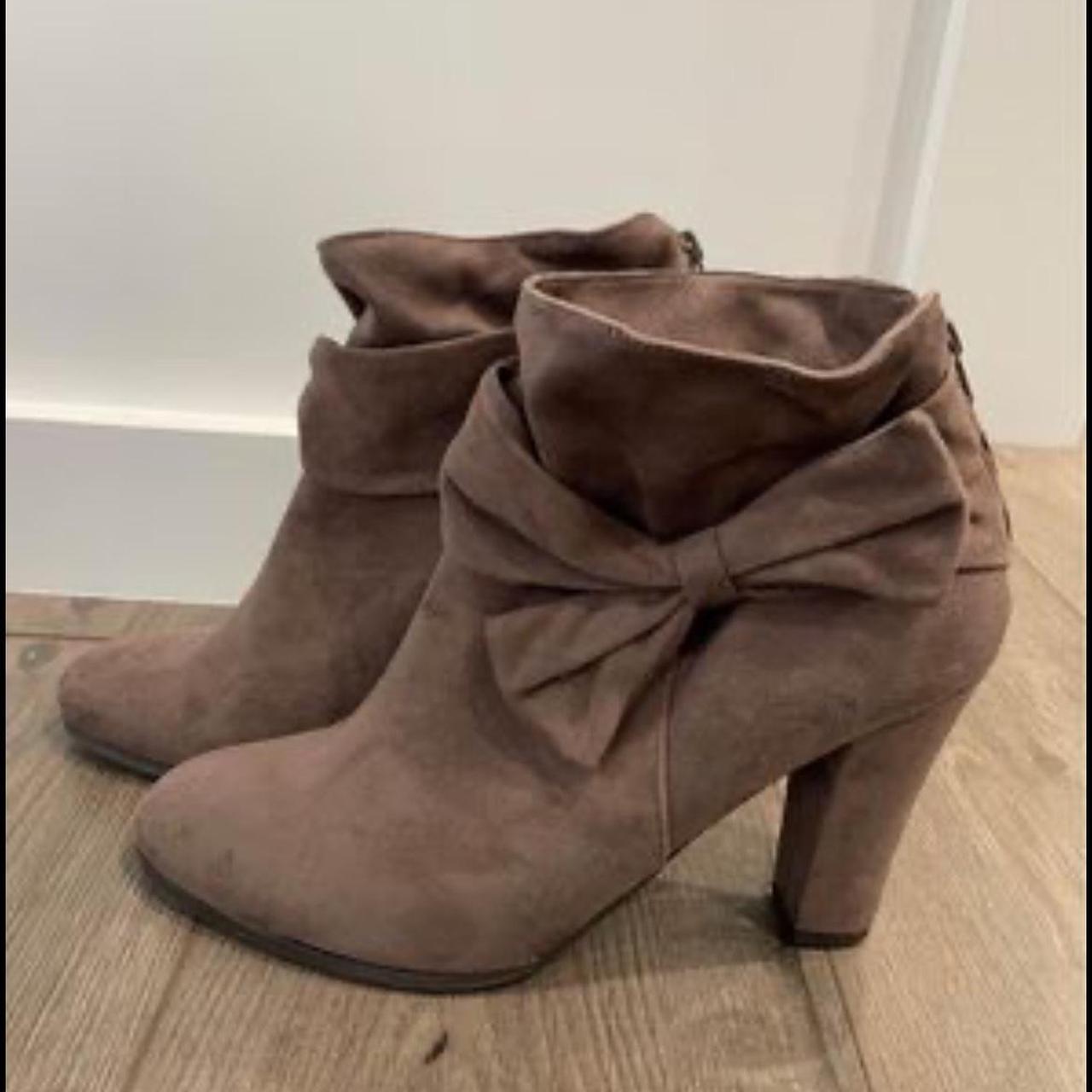 Light brown Impo Stretch High Heeled Boots. Back Depop