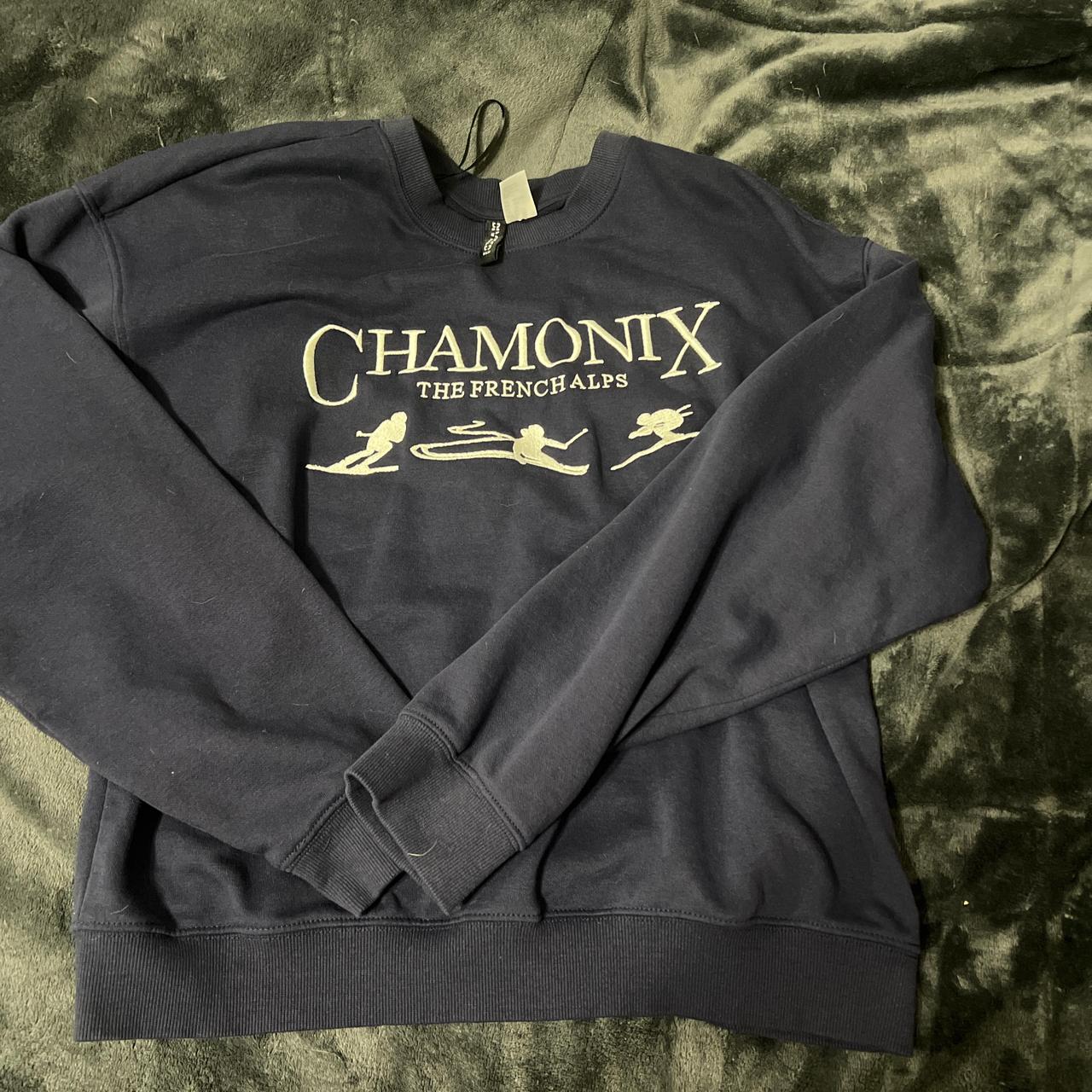 Chamonix sweater with embroidered front nothing on