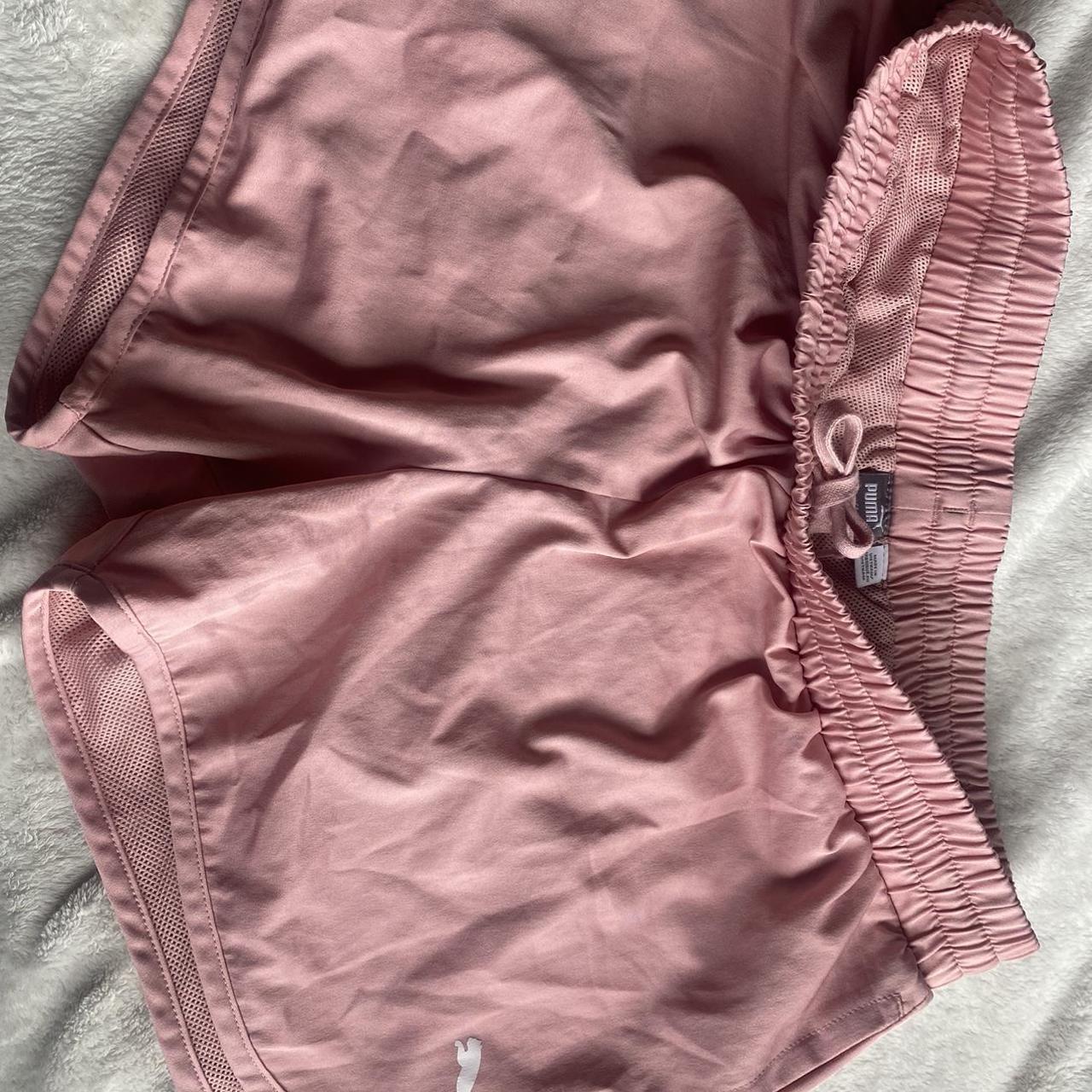Pastel pink puma gym shorts 💕💕 Size L STAY... Depop