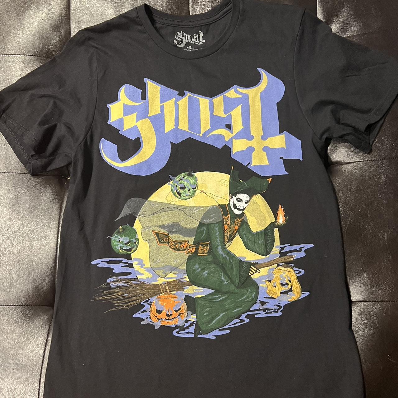 Ghost Women's Black Tshirt Depop