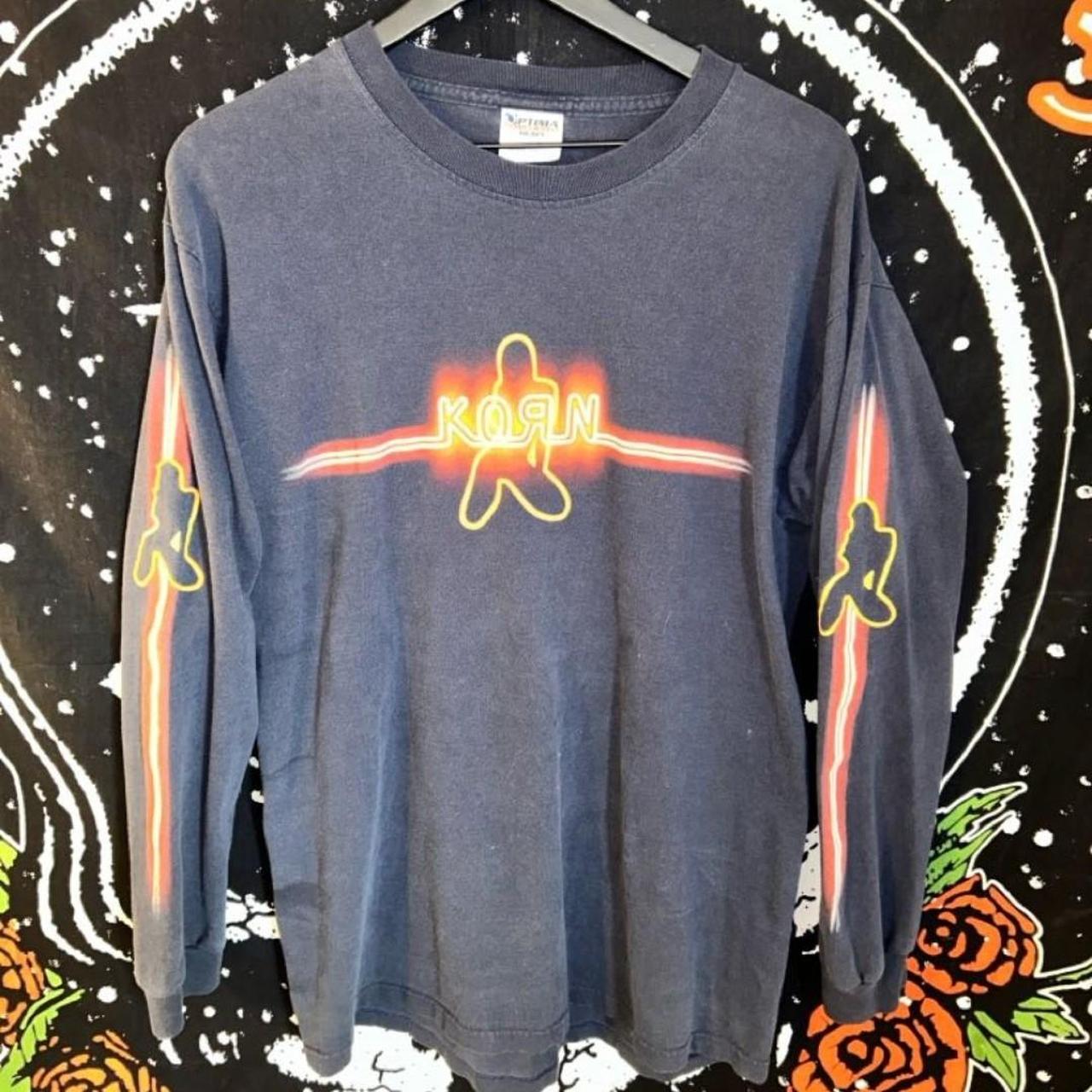 Korn L/S Neon Girl Vintage 90s Band Tee. Size Large...