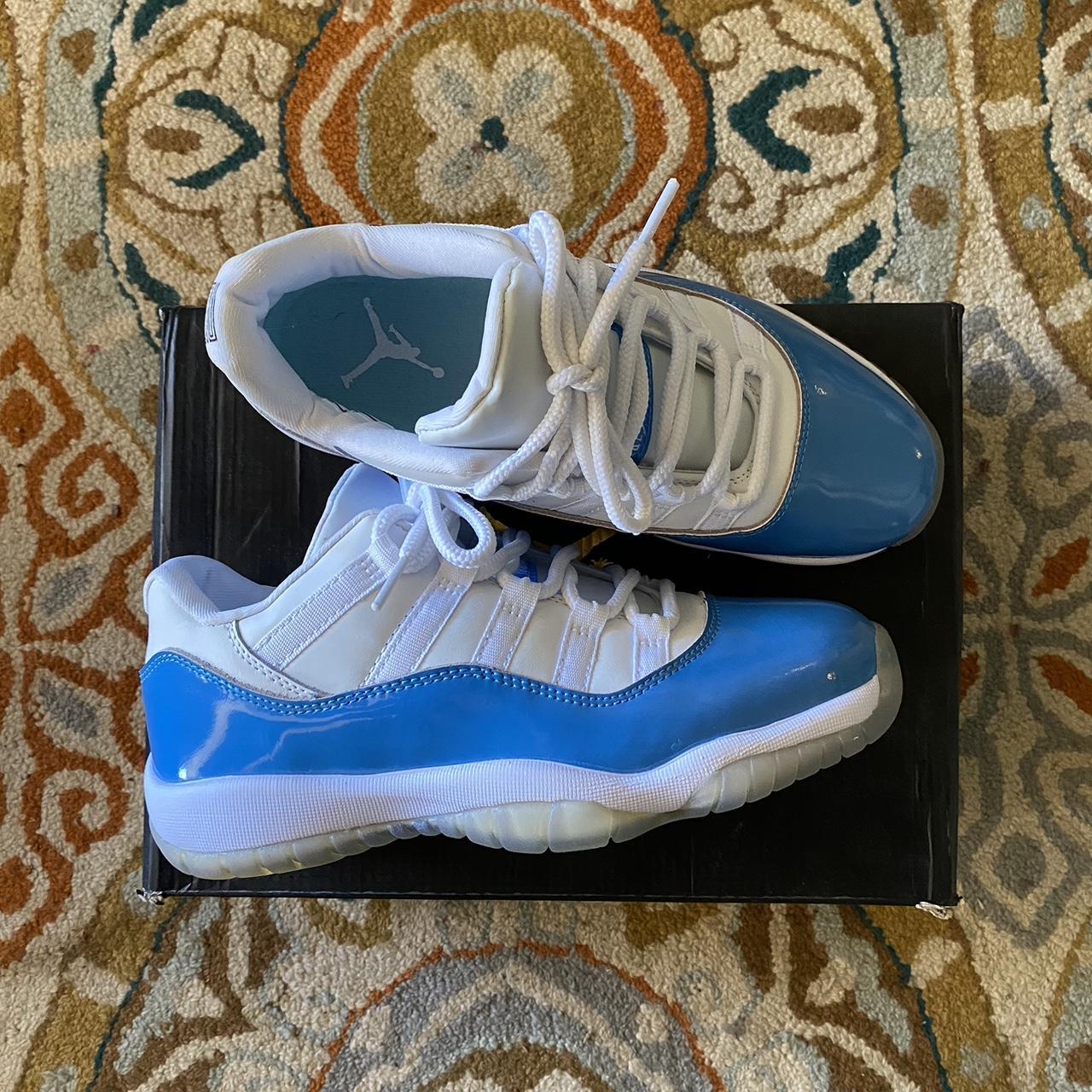 jordan 11 blue and white
