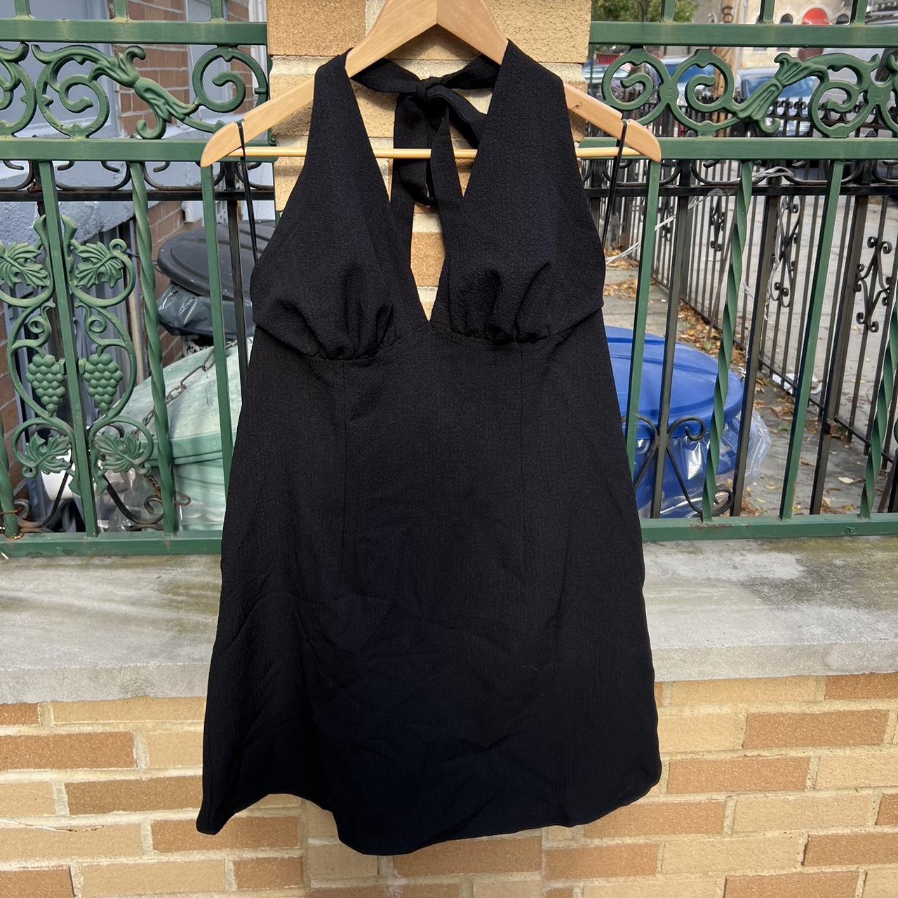 Super cute h&m little black dress Size large Fits... - Depop