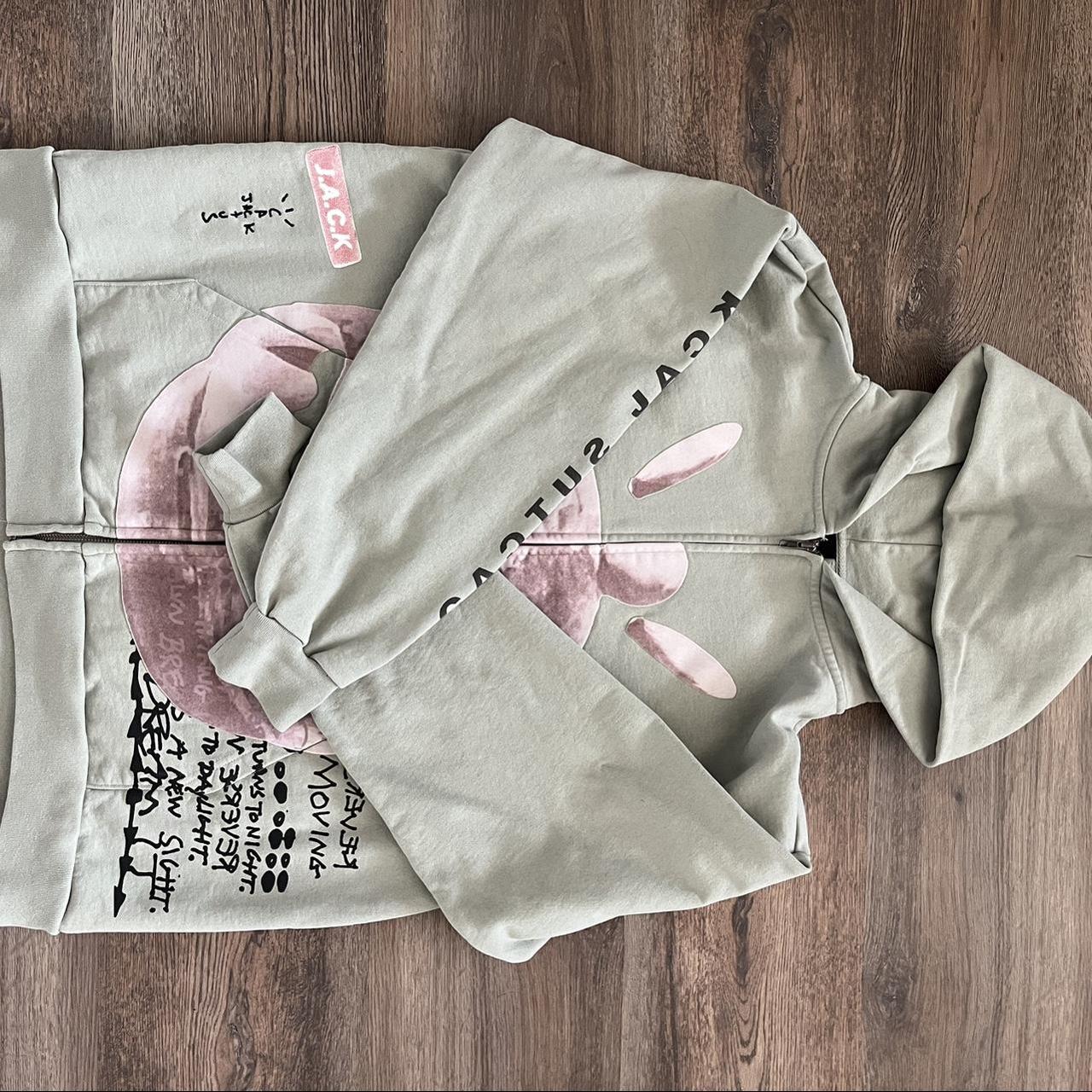 Cactus Jack Travis Scott Sage New Sight Zip Up Size | Depop