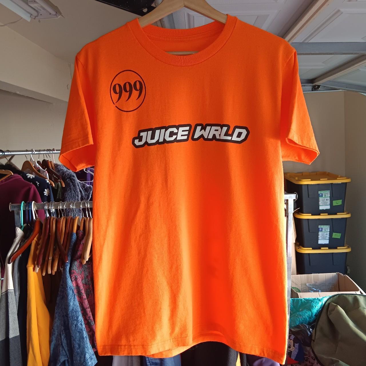 Juice WRLD outlet 999 Righteous Hoodie Orange Medium