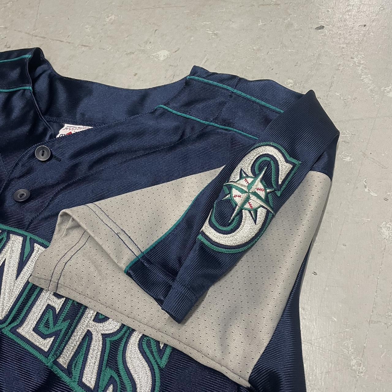 Vintage Majestic Seattle Mariners Stitched Blank - Depop