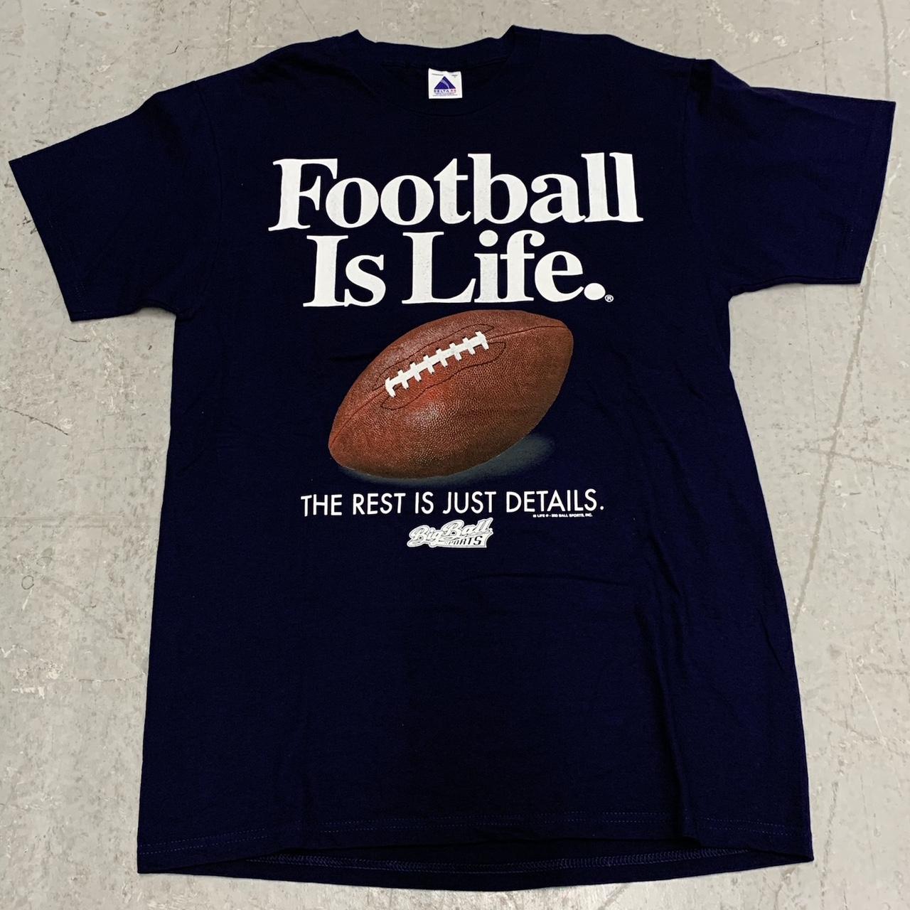 Vintage football shirt tshirt Football is life... Depop