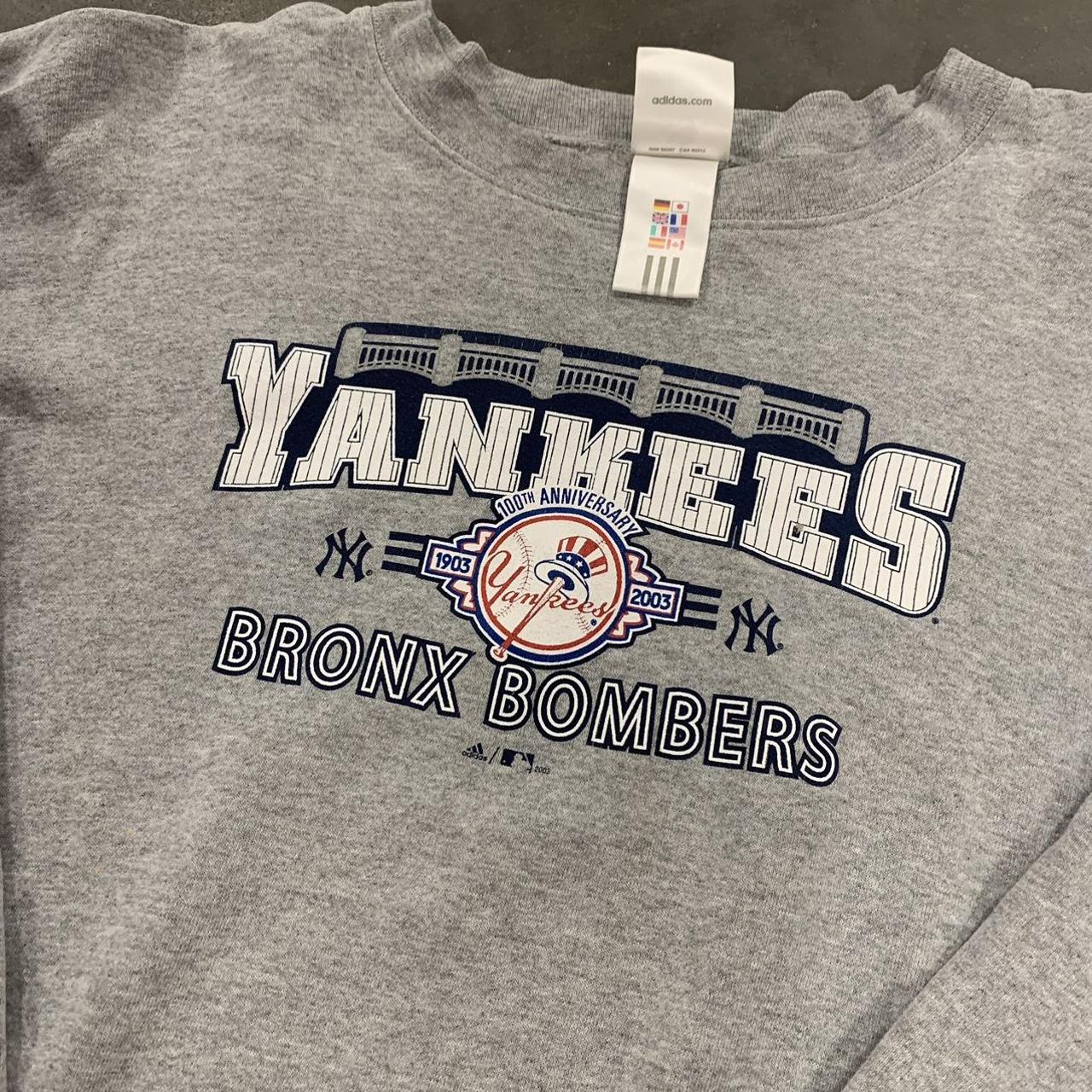 NY Yankees vintage sweatshirt Distressed crewneck - Depop