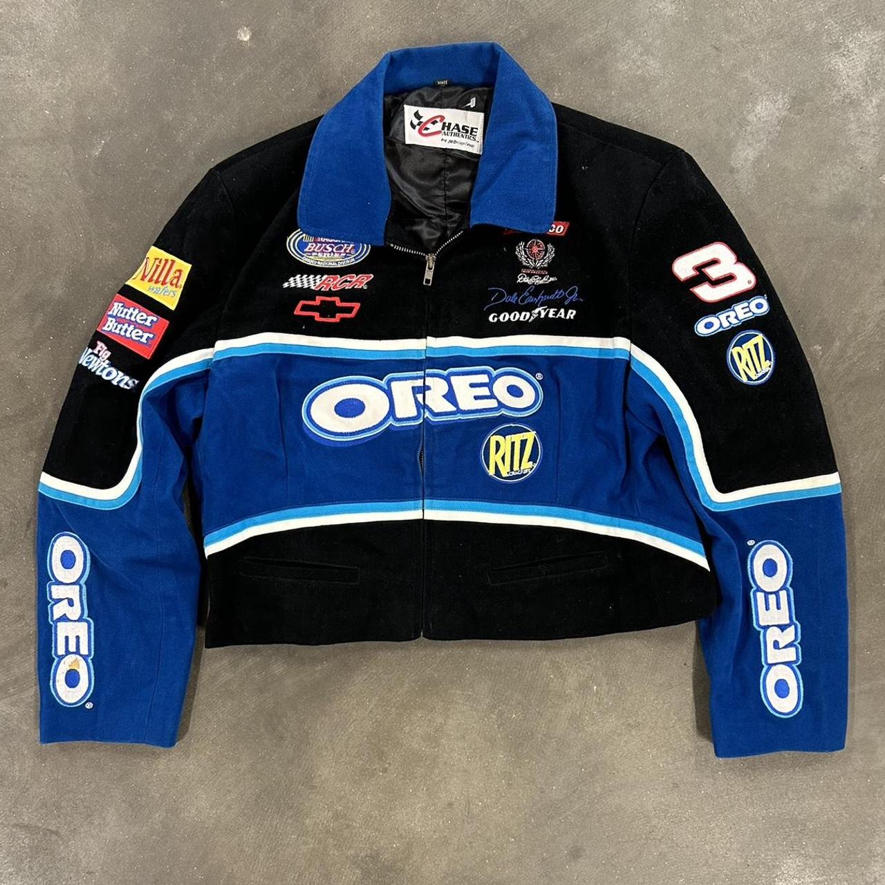 Vintage NASCAR jacket NASCAR oreo jacket Chase... - Depop