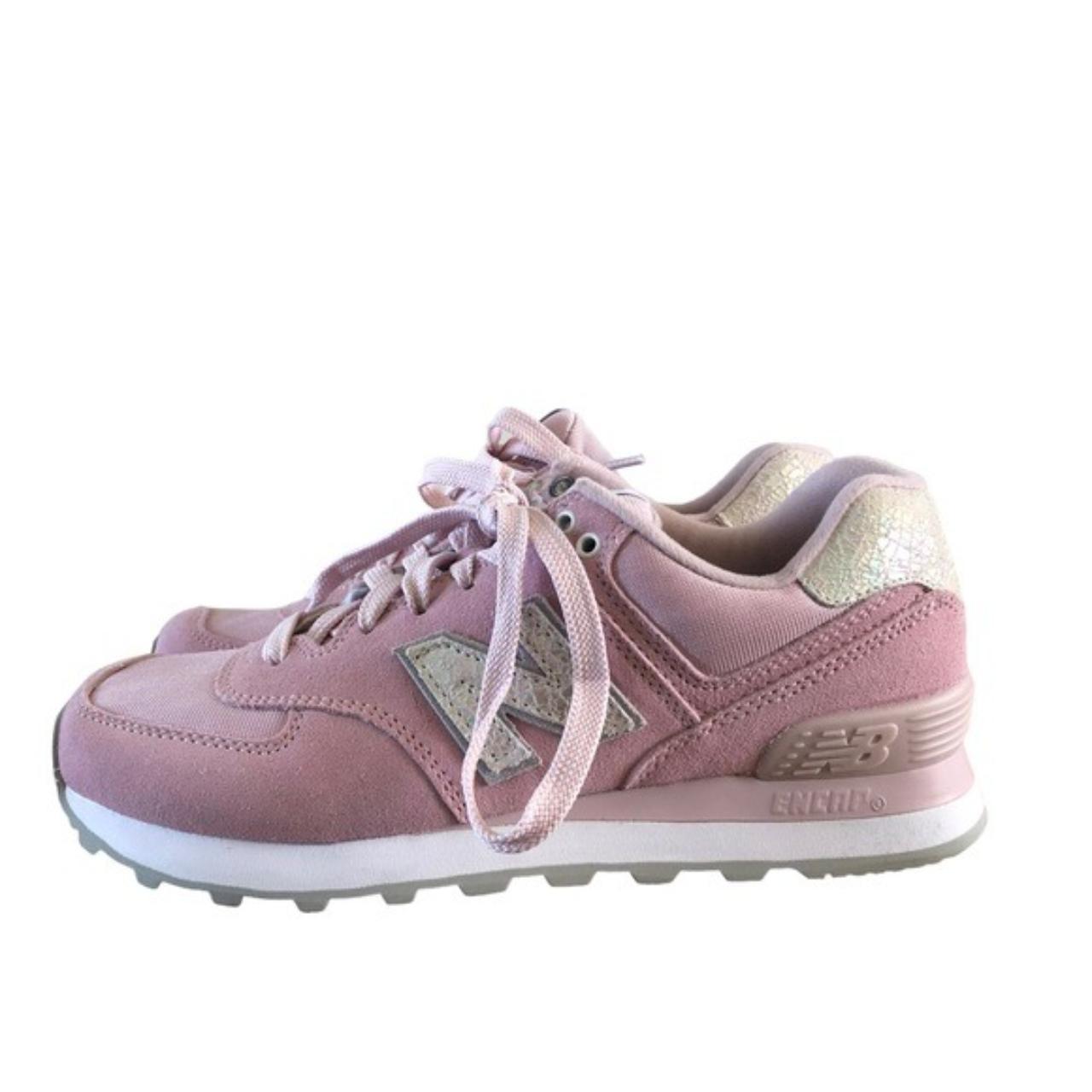 【New Balance】 Light Shakosh Bag / 追跡付 New Balance 574 Light Pink Shattered Pearl Lace Up | Depop
