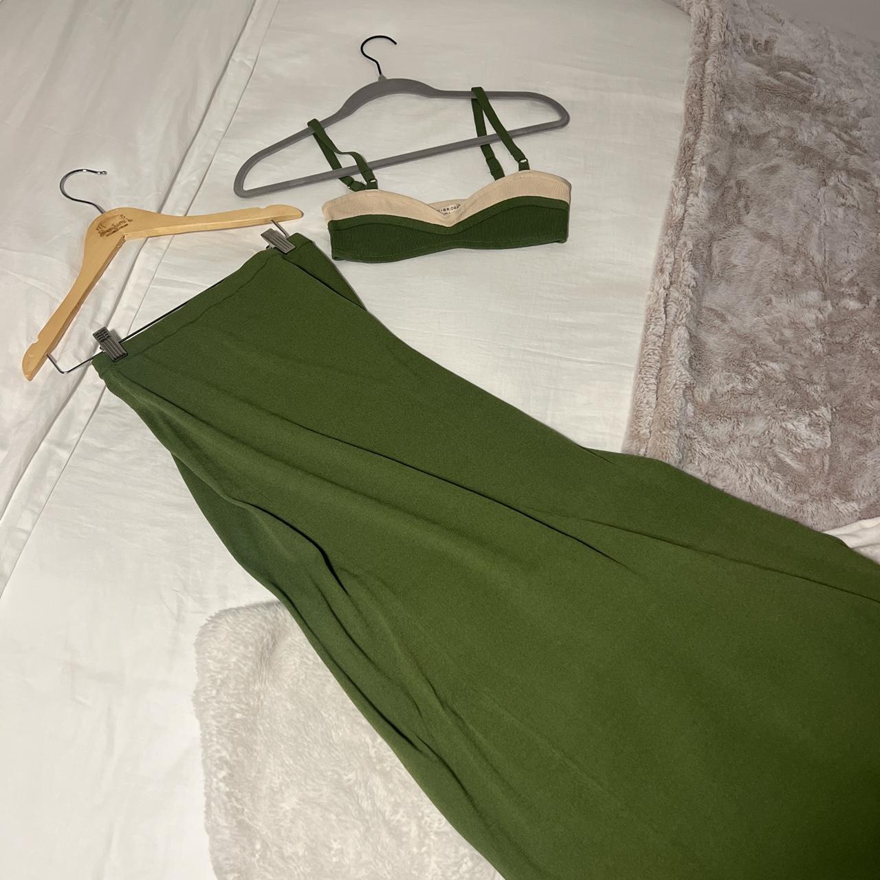 Bec & Bridge Women's Green and Khaki Dress (4)