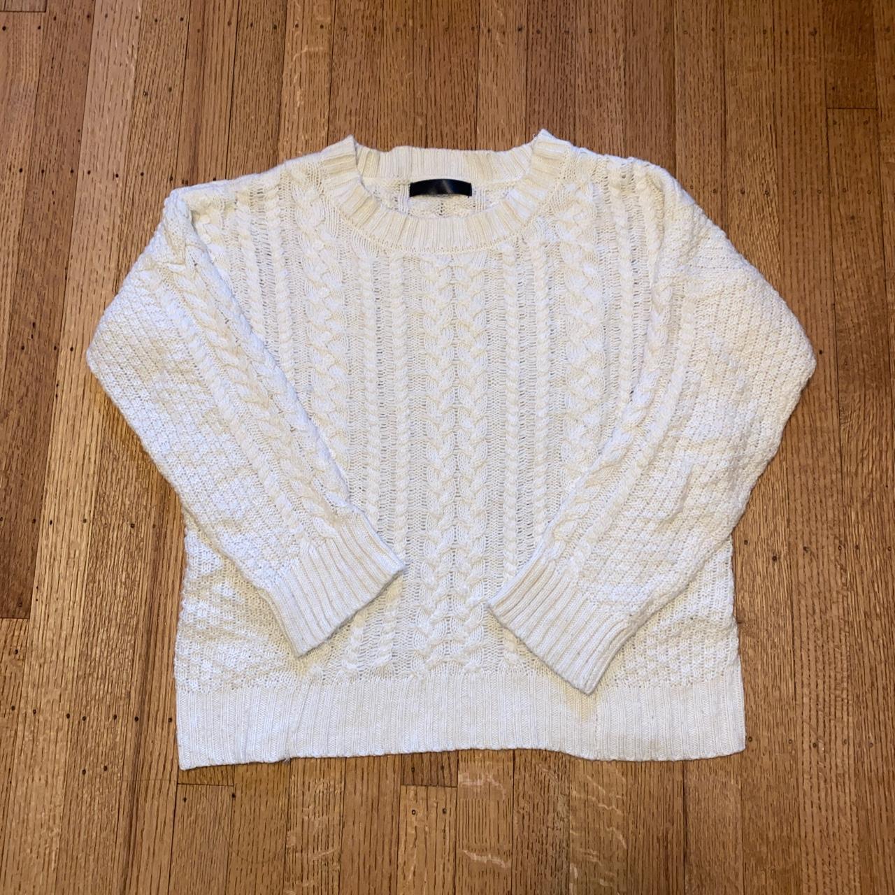 Cream cable knit sweater Super cute Rory gilmore... - Depop