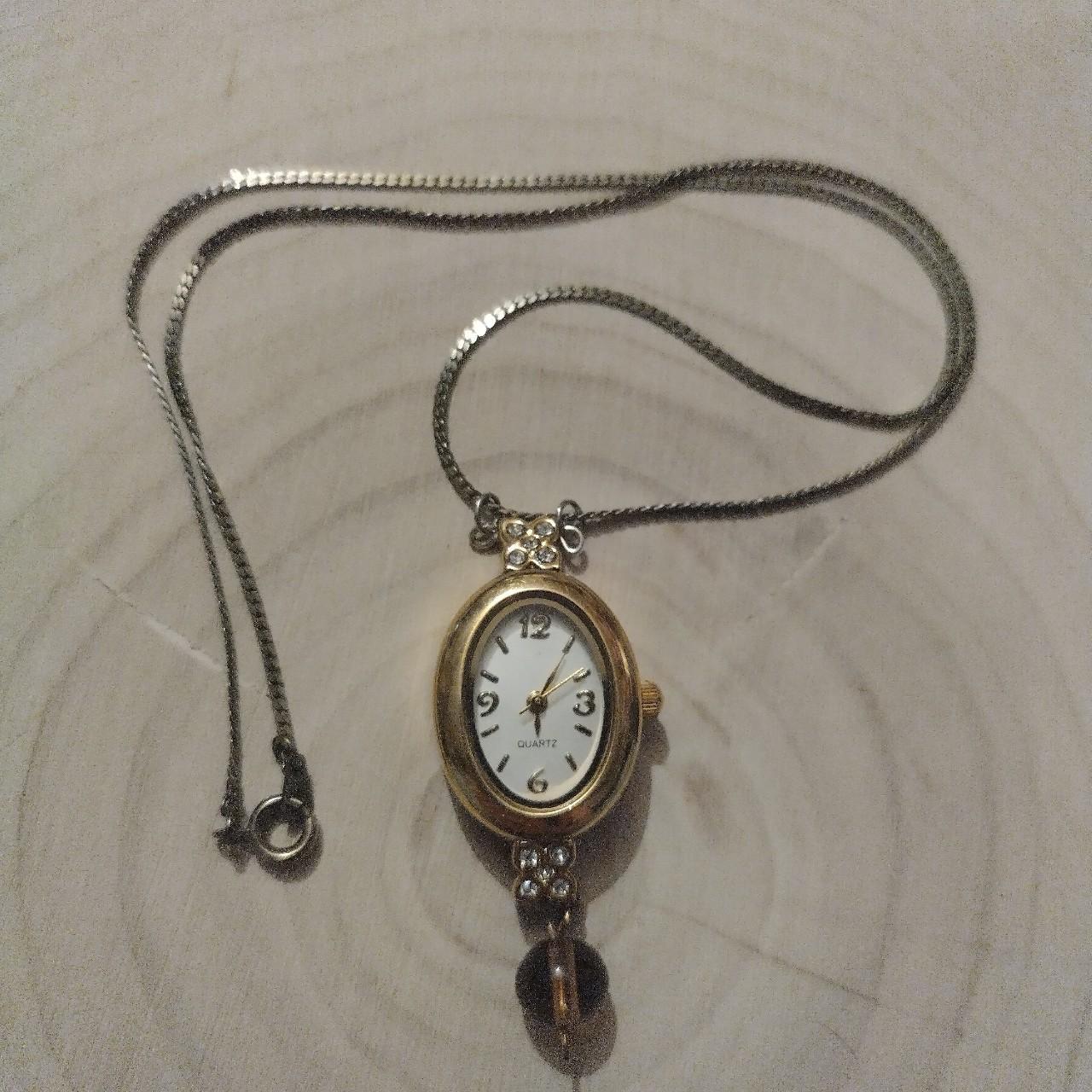 Vintage watch necklace ⌚ - made from upcycled... - Depop