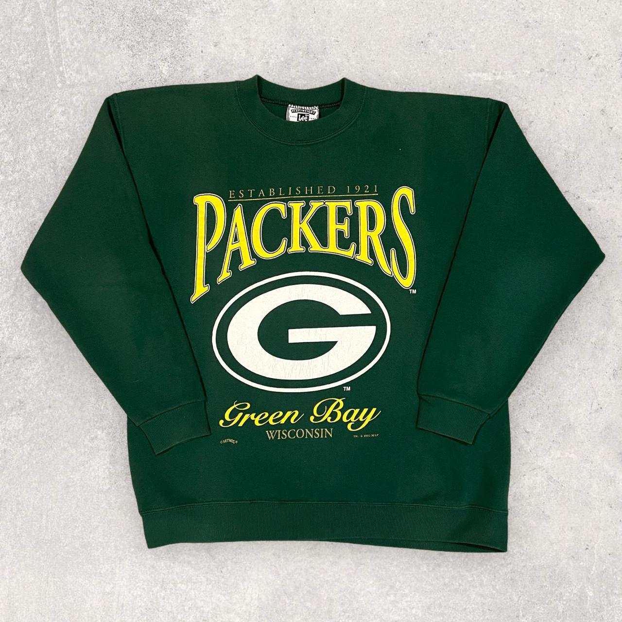 Green Bay Football Sweatshirt Green Bay Football Crewneck Sweatshirt Green  Bay Wisconsin Football Sweatshirt