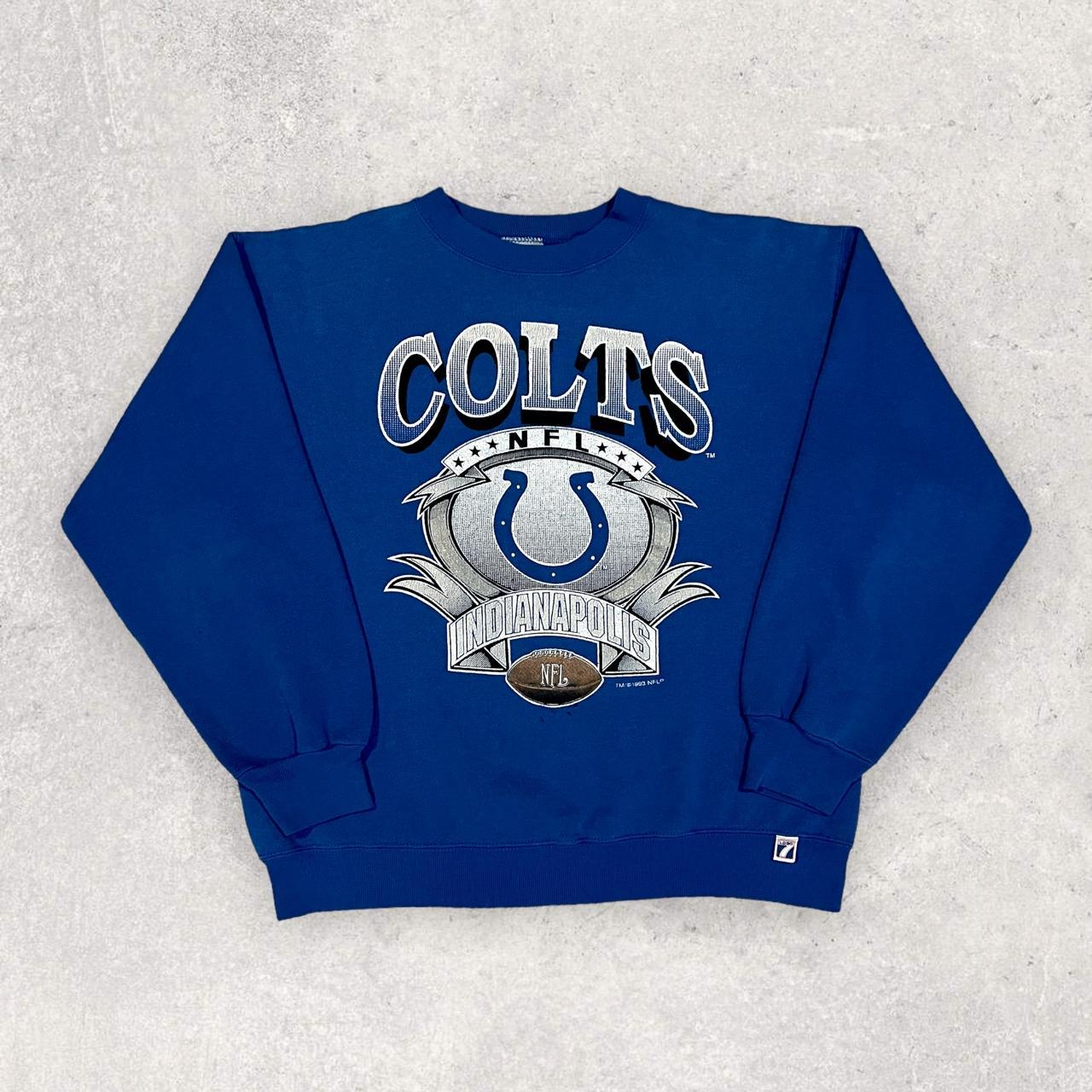 Vintage Indianapolis Colts Crewneck Sweatshirt - Depop