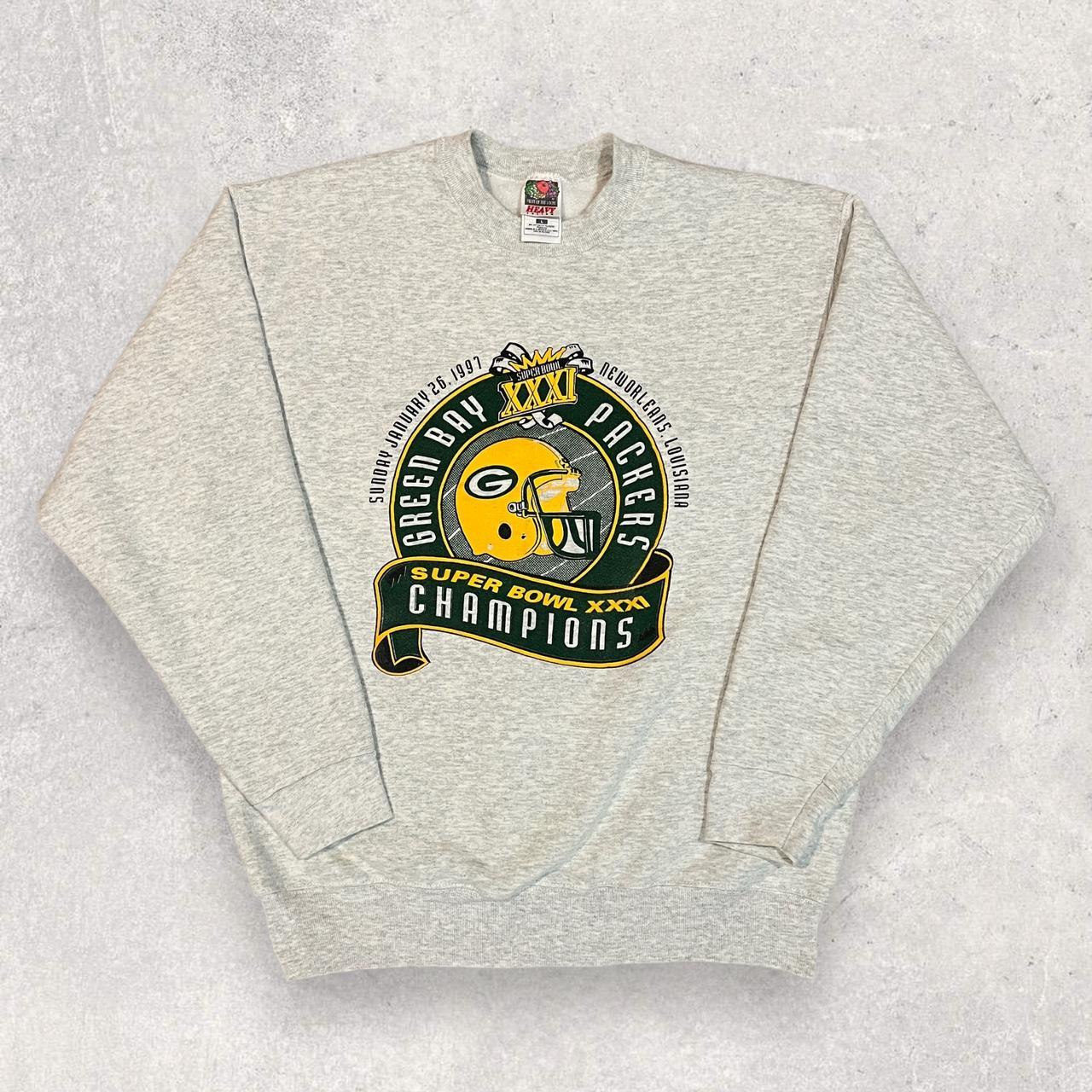 Vintage Green Bay Packers Sweatshirt Mens L NFL Football 90s