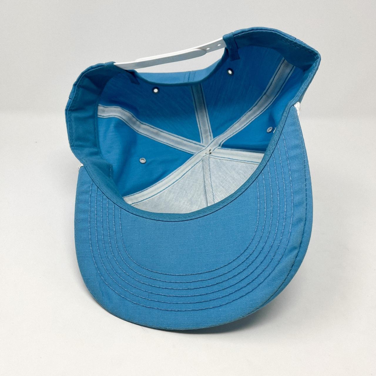 Sugar Men's Blue and White Hat Depop