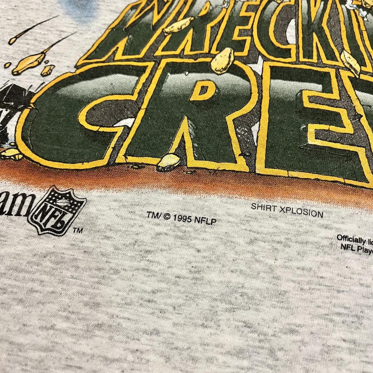 Vtg Green Bay Packers Caricature T Shirt Reggie White Mens L REAL 90s  Xplosion