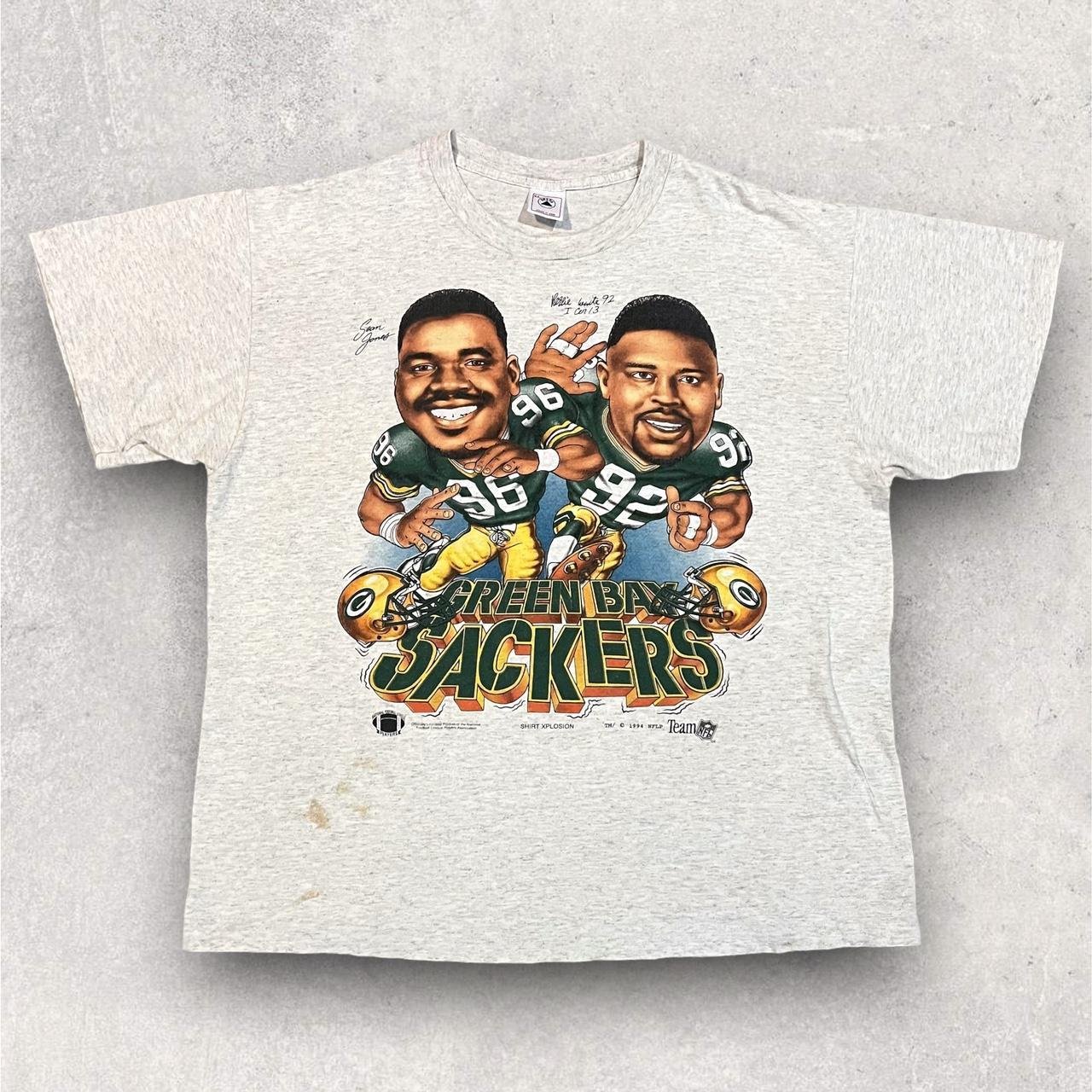 Vintage 90s Green Bay Packers NFL Football T Shirt Tee Size 