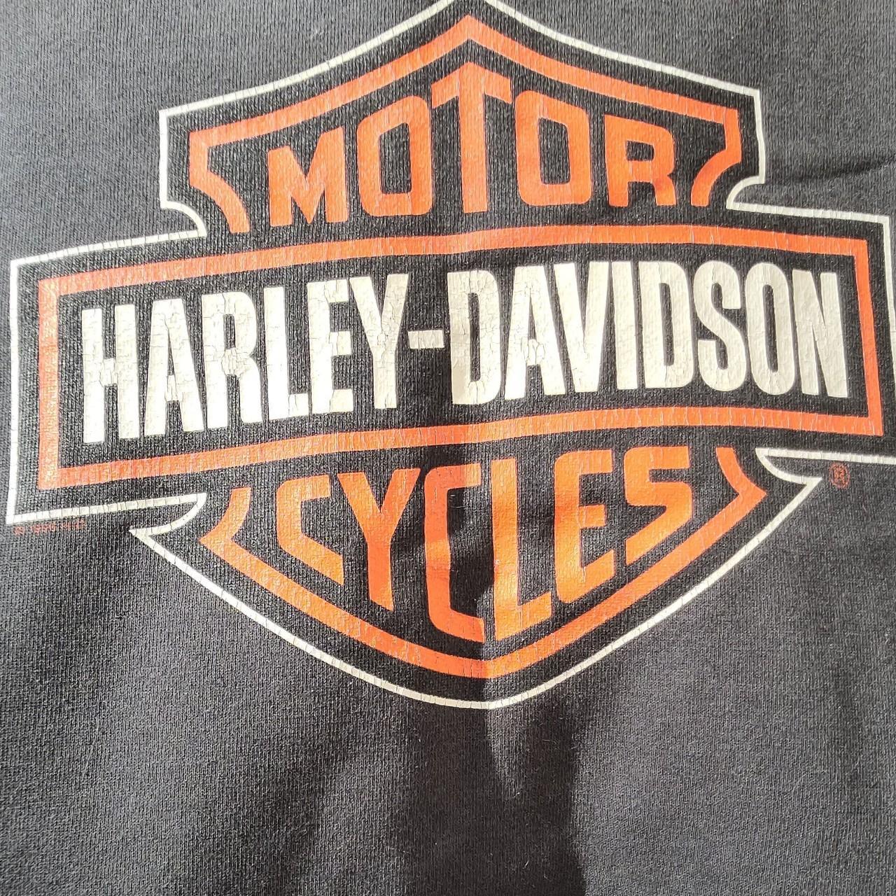 Harley Davidson Men's Black and Orange Sweatshirt (2)