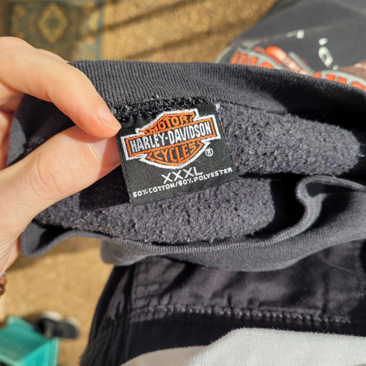 Harley Davidson Men's Black and Orange Sweatshirt (5)