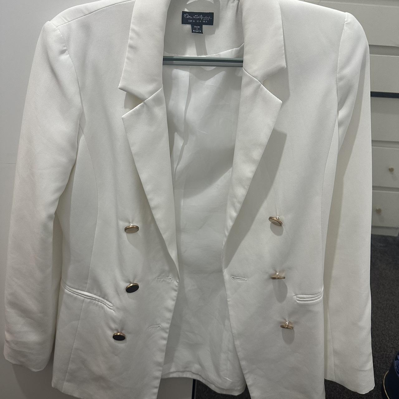 Miss selfridge white coat best sale