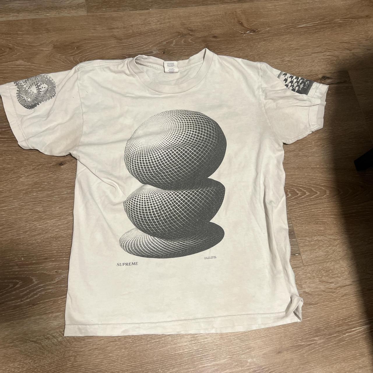 Supreme MC Escher sphere tee Medium Light Depop