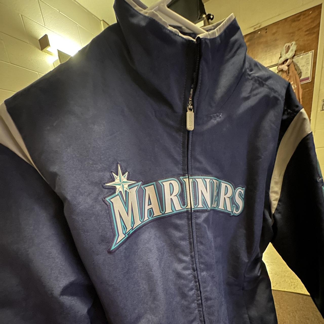 Vintage Authentic Majestic Mariner MLB Jacket This - Depop