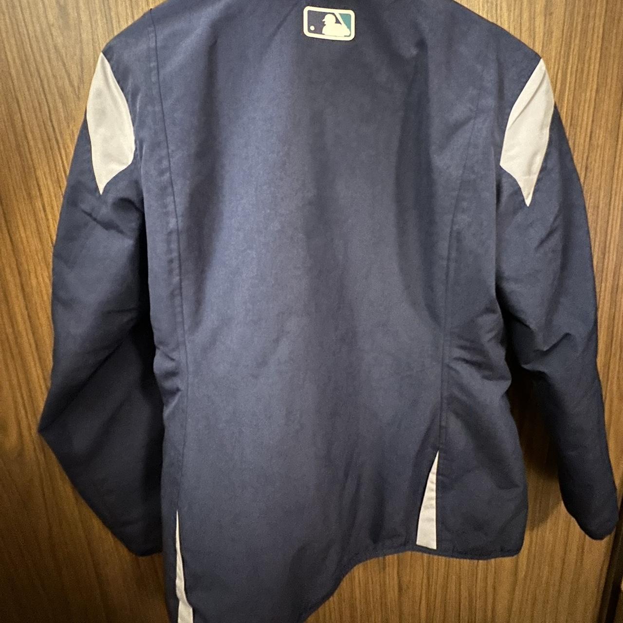 Vintage Majestic Athletic Seattle Mariners Baseball Zip Up Gray Jacket Sz  Medium