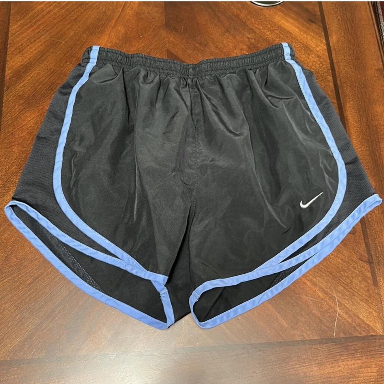 Black nike shorts with colorful trim sale