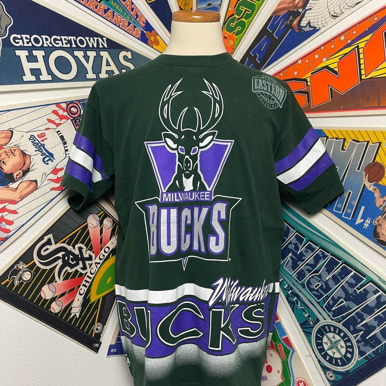 Vintage Milwaukee Bucks Tee Vintage 1993 Milwaukee... - Depop