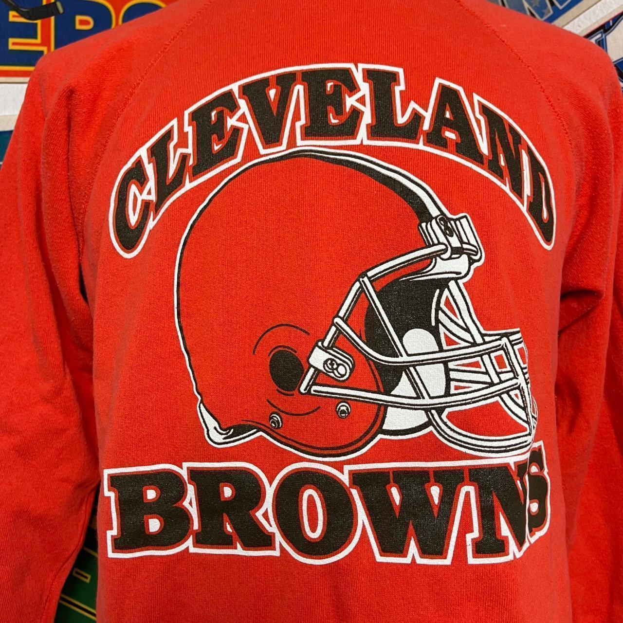 Cleveland Browns Authentic NFL Vintage Hoodie - Depop