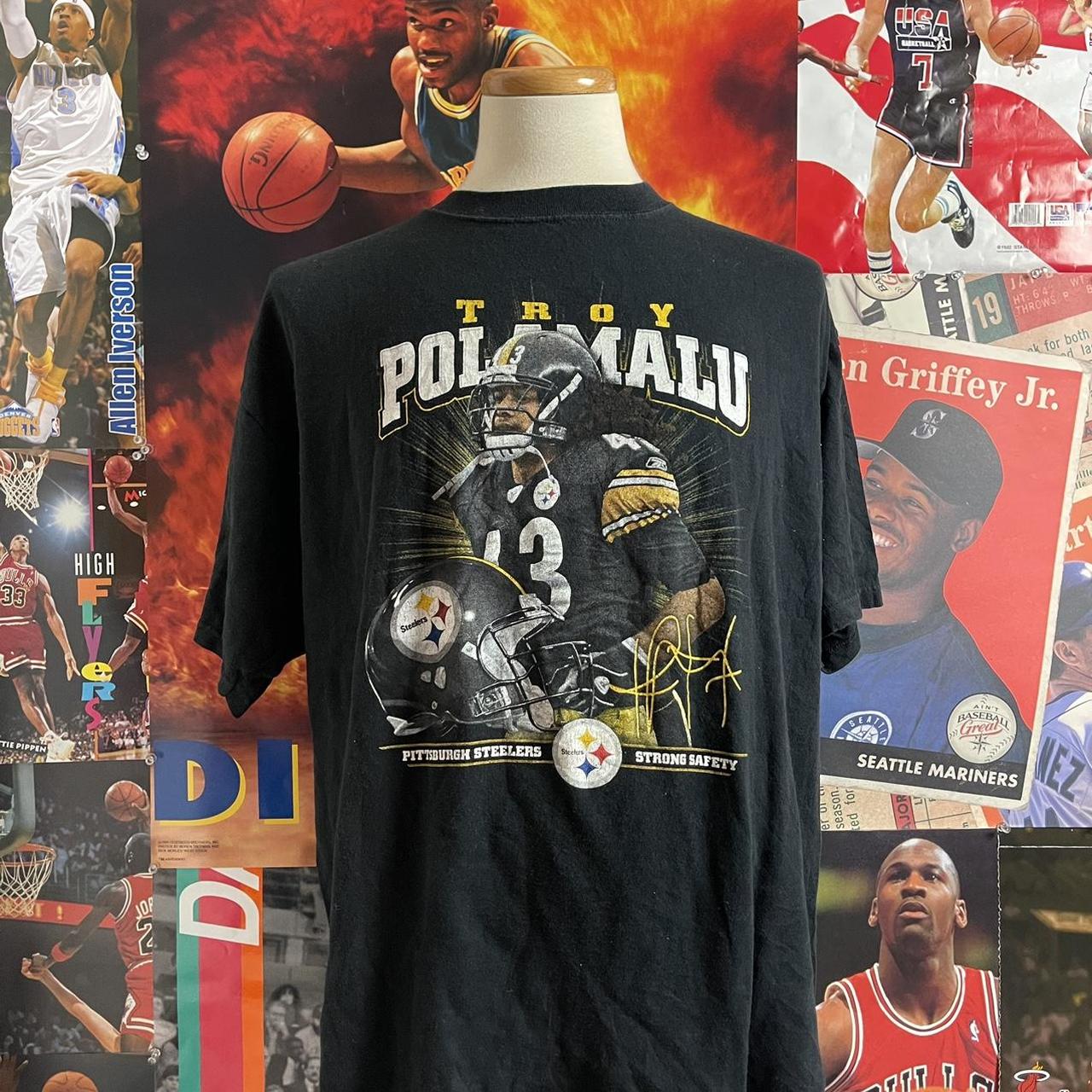 Youth Reebok Pittsburgh Steelers Troy Polamalu - Depop