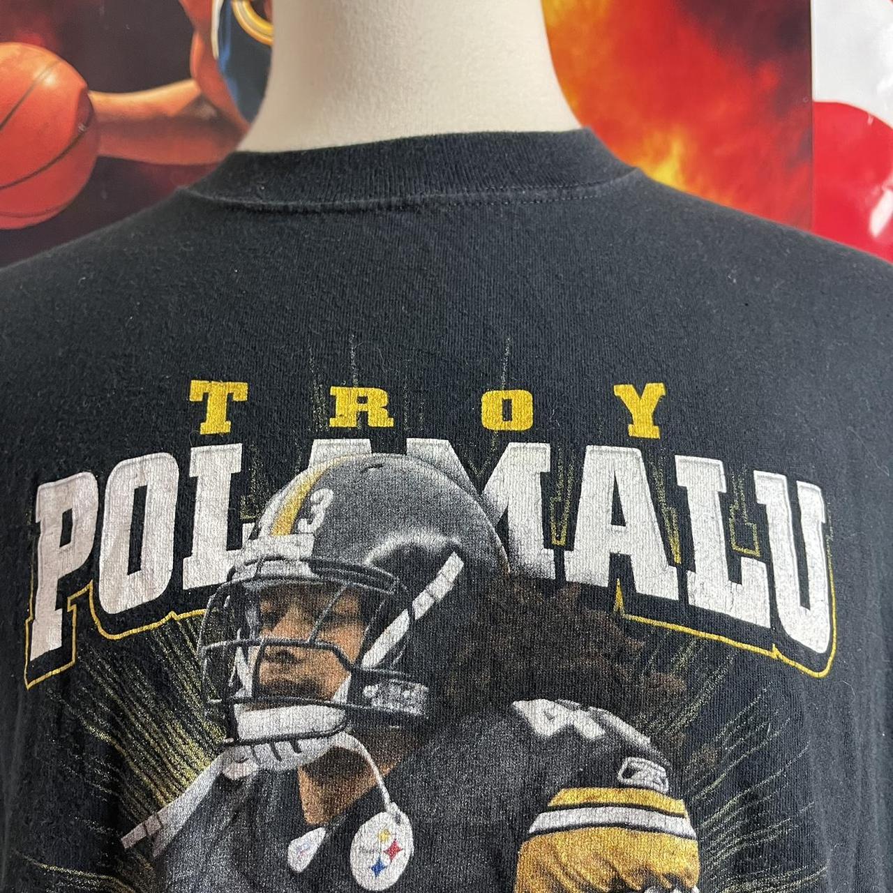 Vintage NFL Pittsburgh Steelers Troy Polamalu - Depop