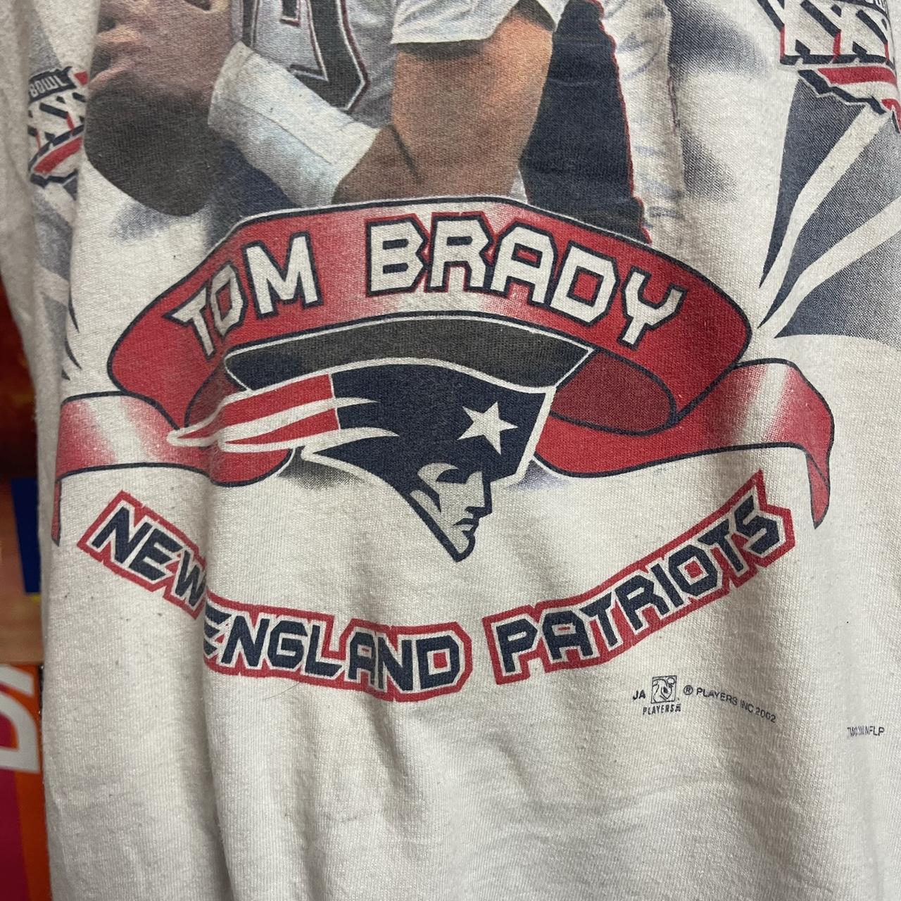 Vintage t shirt Tom Brady New England patriots - Depop