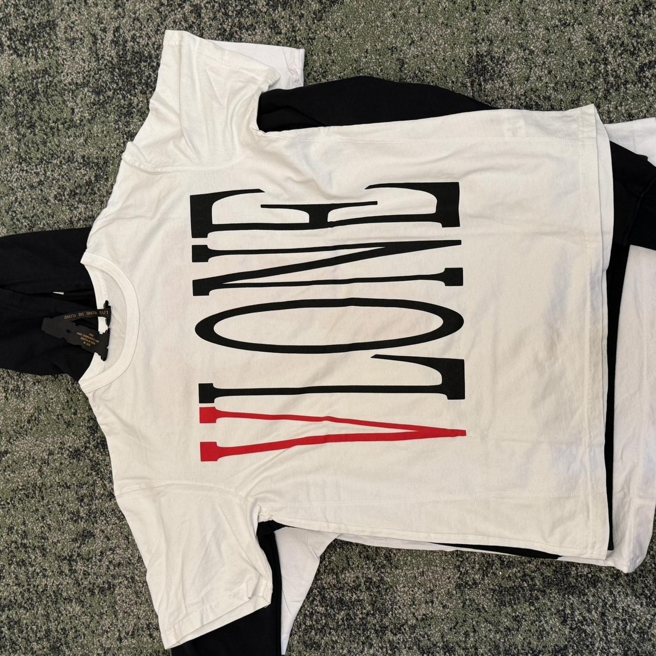 White Vlone Red Staple Tee Vlone Staple Tee! Red/White -Like New