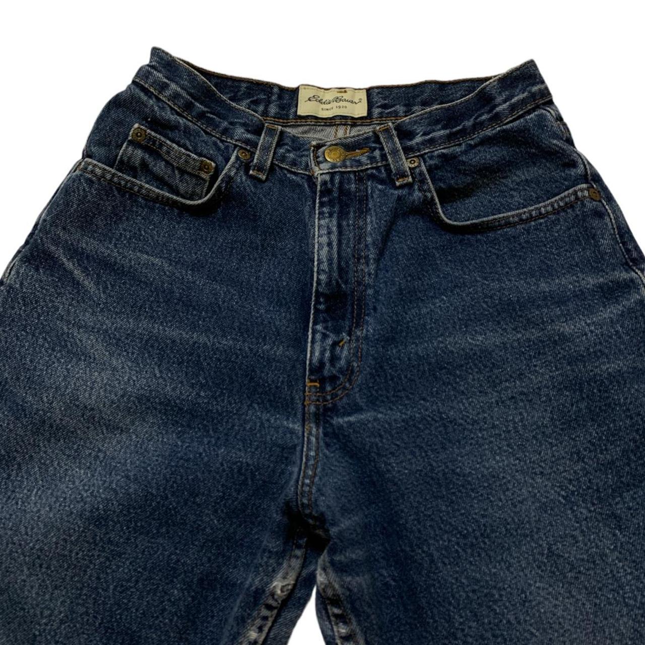 Eddie Bauer Men's Blue and Navy Jeans Depop