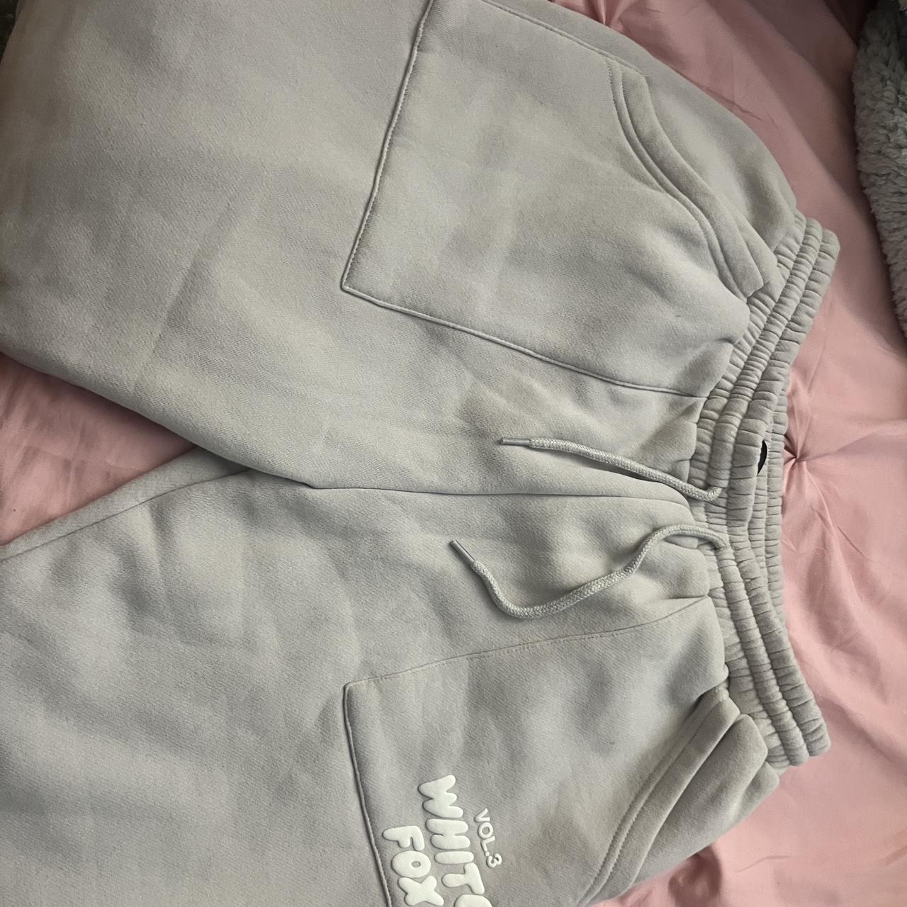 white fox offstage moon sweatpants so comfortable... - Depop