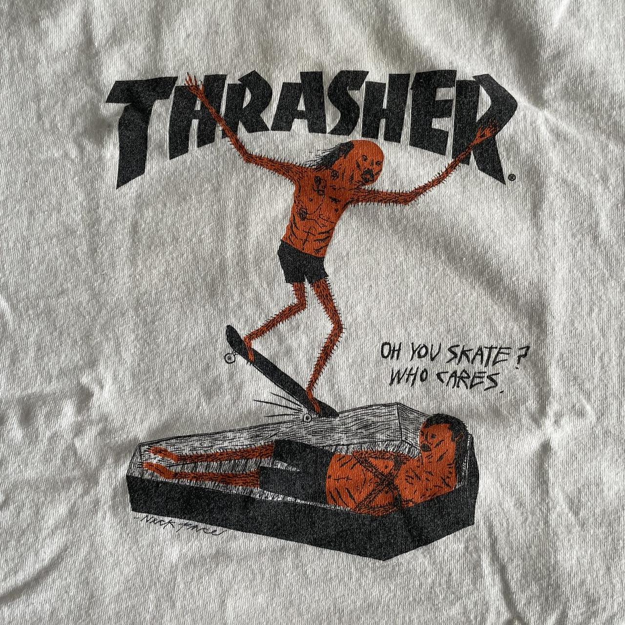 Thrasher Men's White T-shirt (3)