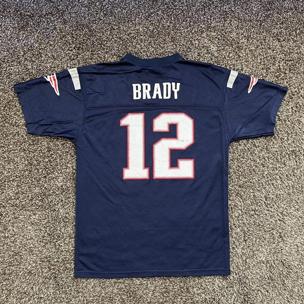 Vintage New England Patriots Tom Brady Jersey in - Depop