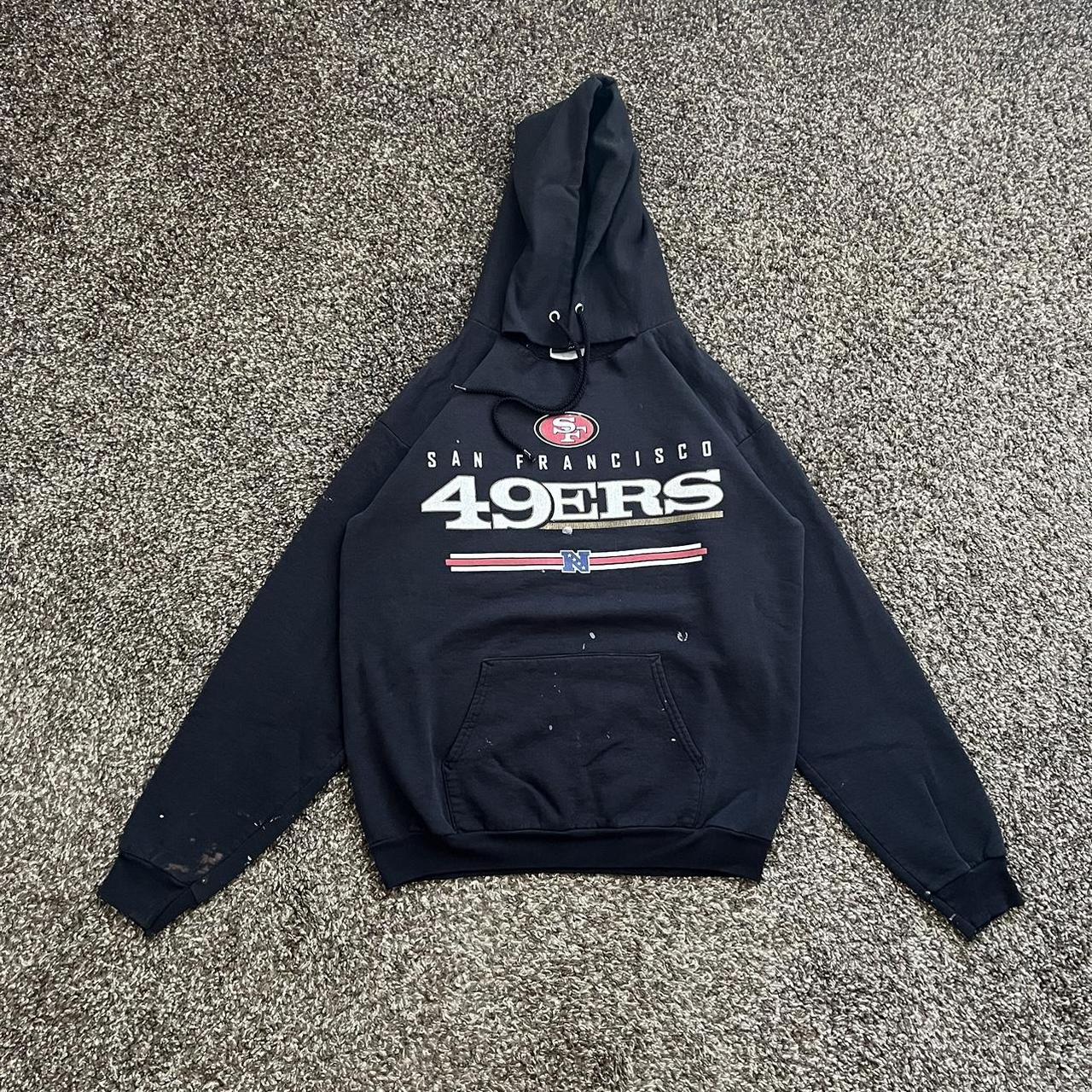 Vintage San Francisco 49ers Hoodie Black Medium