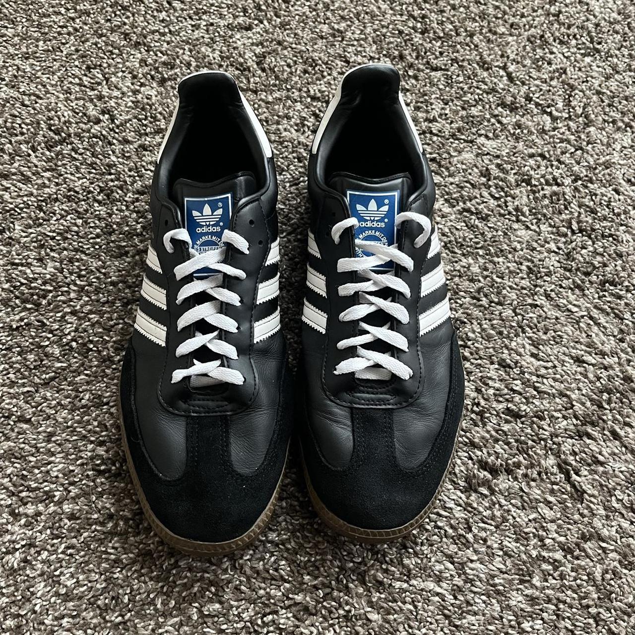 Mens Black Adidas Sambas Really dope pair to throw... - Depop