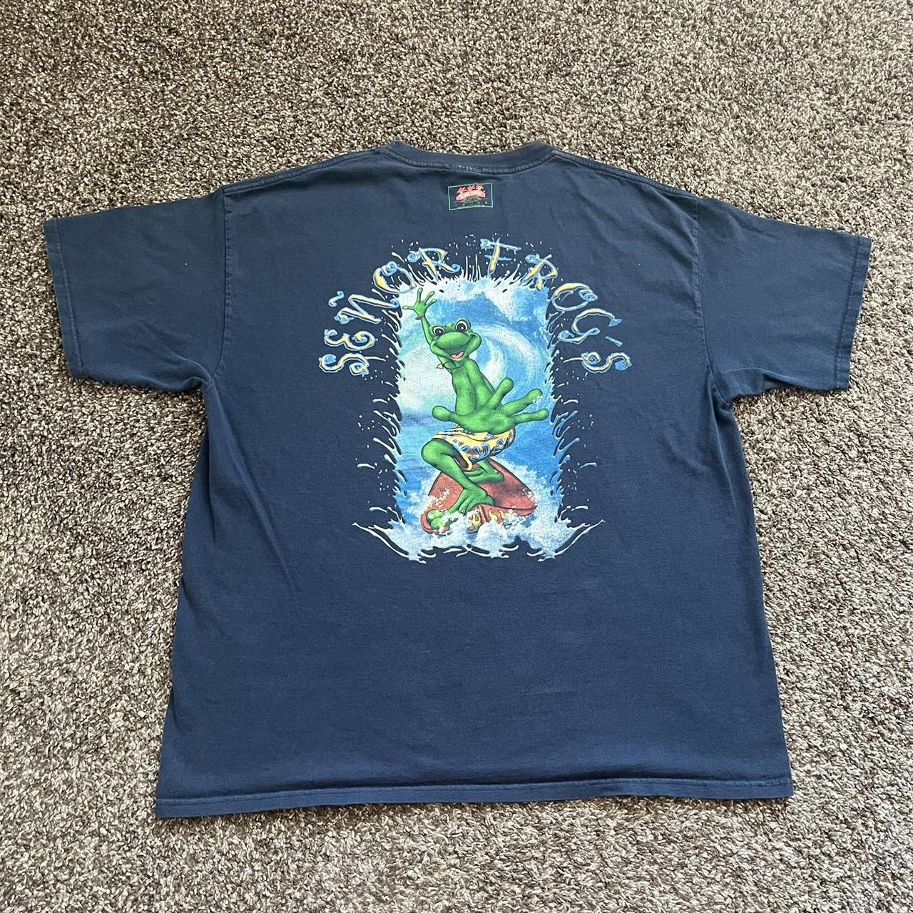 Vintage 90s Señor Frogs Surfer Tee Super sick back... - Depop