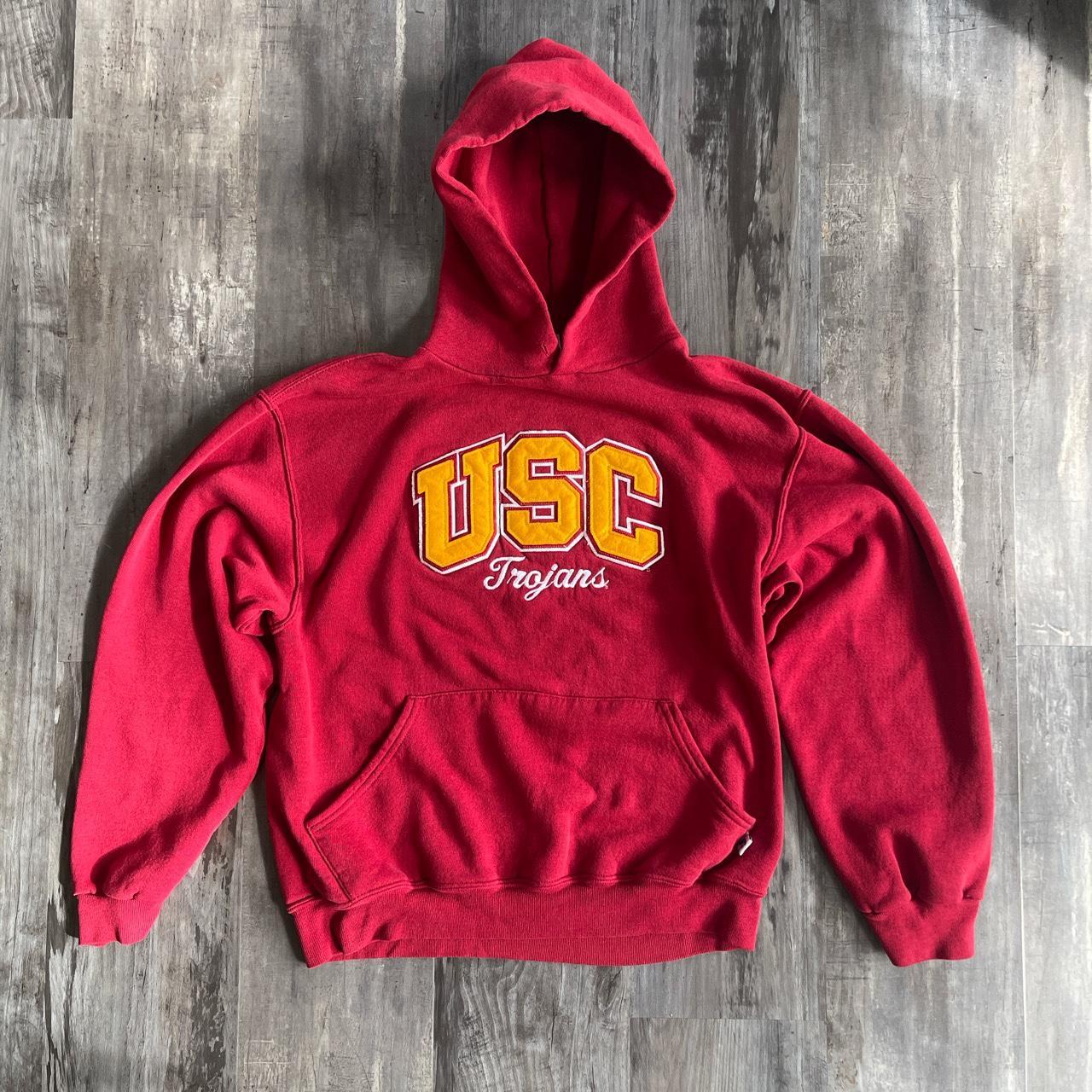 Y2K Russell Athletic USC Trojans Hoodie. Great boxy... - Depop