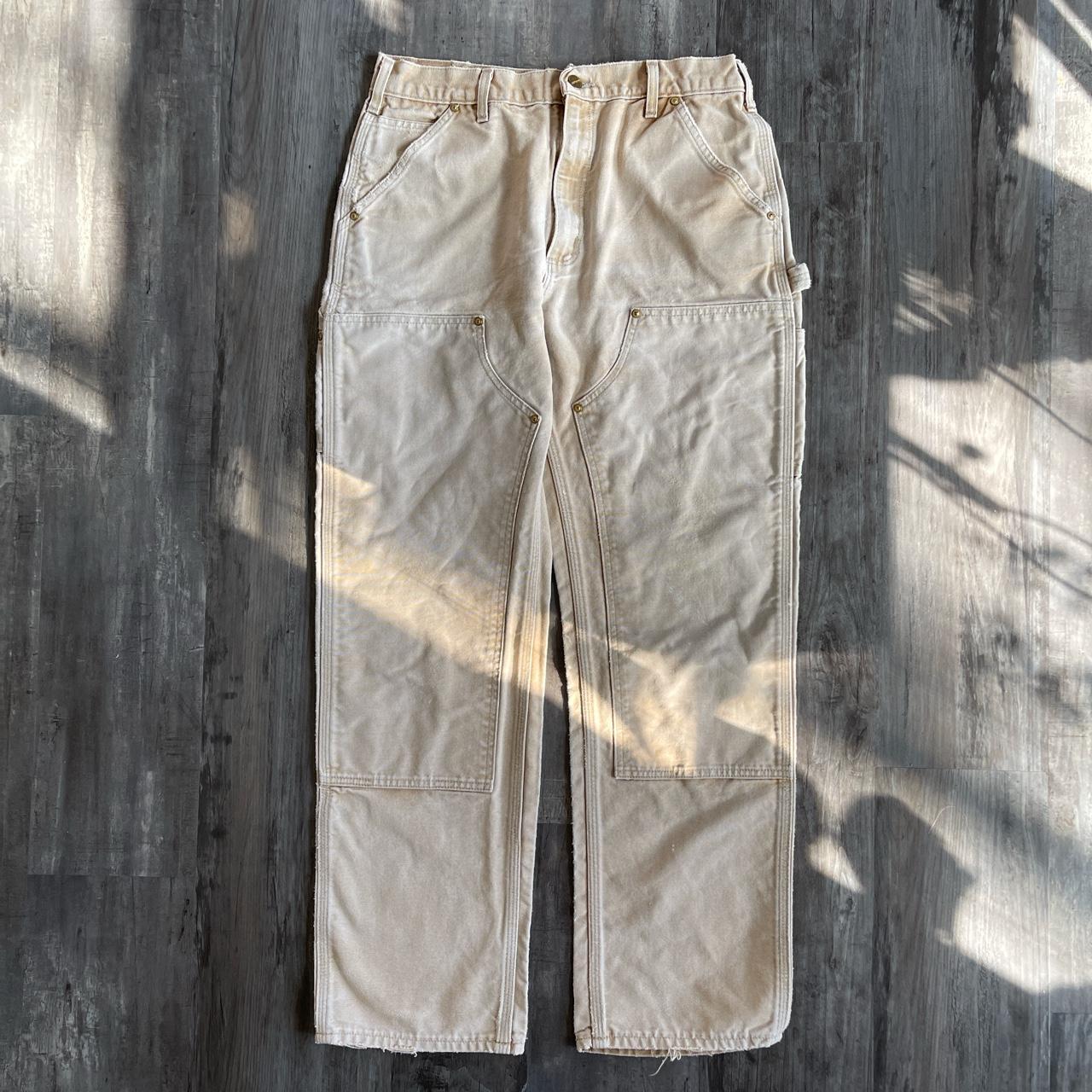 Carhartt pants made in usa double knee Mens size - Depop