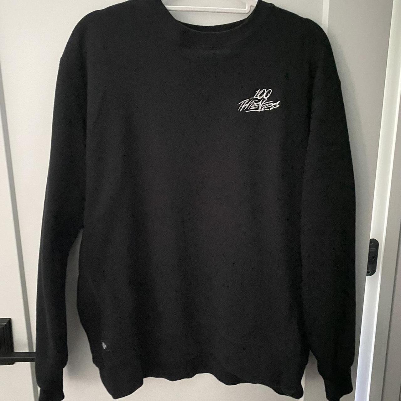 official 100 thieves crewneck :: size large, never worn - Depop