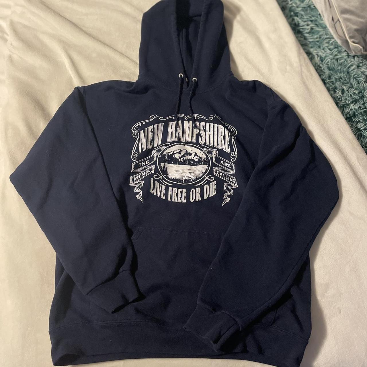 Live Free or Die New Hampshire Hoodie Super... - Depop