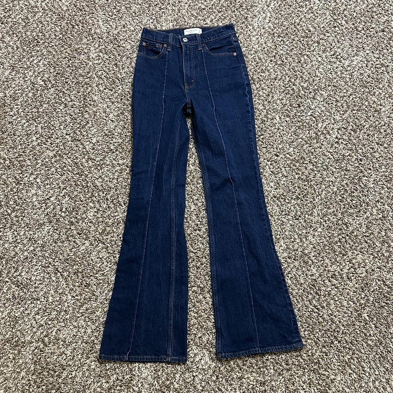 Abercrombie the vintage flare high rise jeans size... - Depop